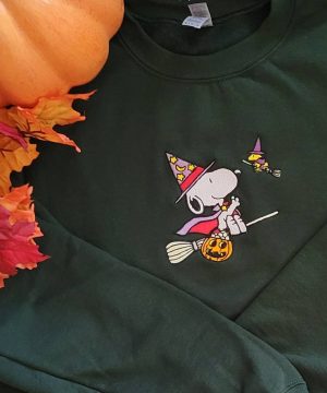 Snoopy Halloween Embroidered Sweatshirt