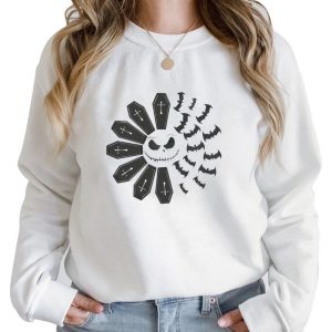 Halloween Jack Skellington Bat Embroidered Sweatshirt