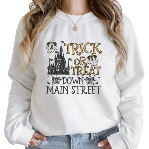 Trick Or Treat Down Main Street Embroidered Sweatshirt