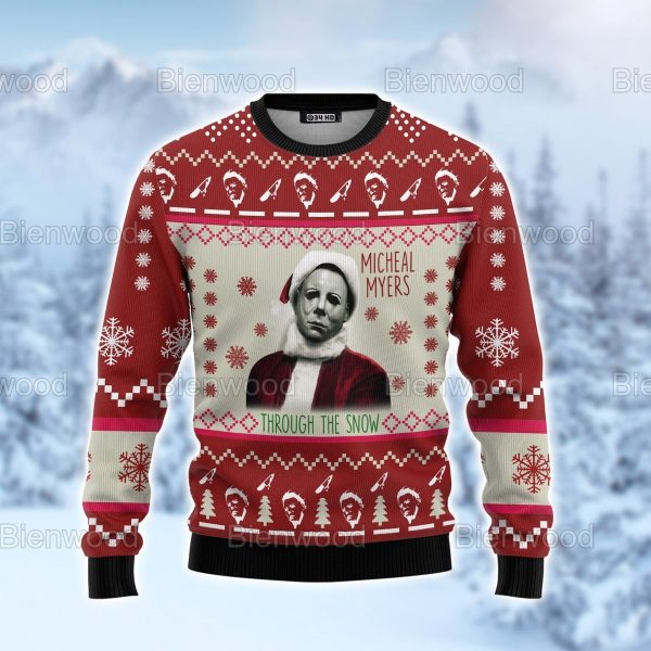 Micheal Myers Christmas Ugly Sweater