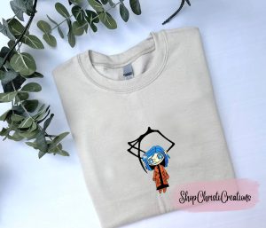 Doll Halloween Embroidered Sweatshirt