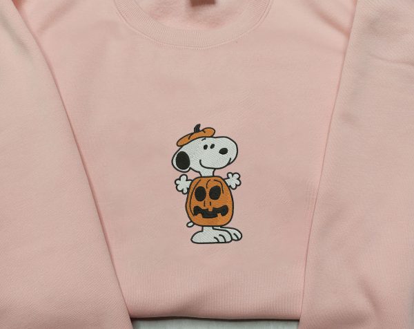 Snoopy Halloween Embroidered Sweatshirt