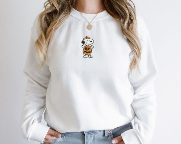 Snoopy Halloween Embroidered Sweatshirt