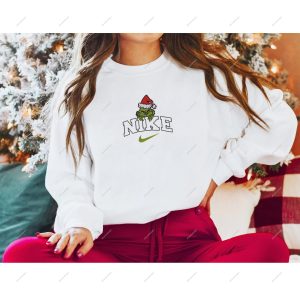 Nike Grinch Christmas Embroidered Sweatshirt