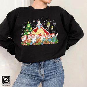 Snow White And Seven Dwarfs Christmas Sweatshirt