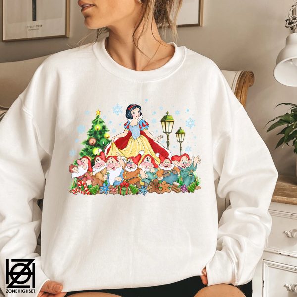 Snow White And Seven Dwarfs Christmas Sweatshirt