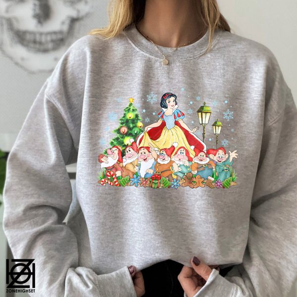 Snow White And Seven Dwarfs Christmas Sweatshirt