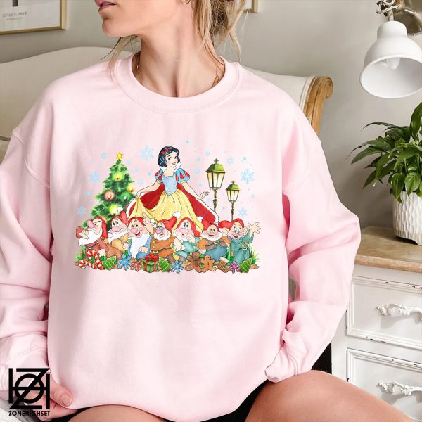 Snow White And Seven Dwarfs Christmas Sweatshirt