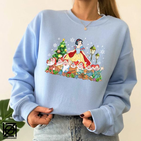 Snow White And Seven Dwarfs Christmas Sweatshirt