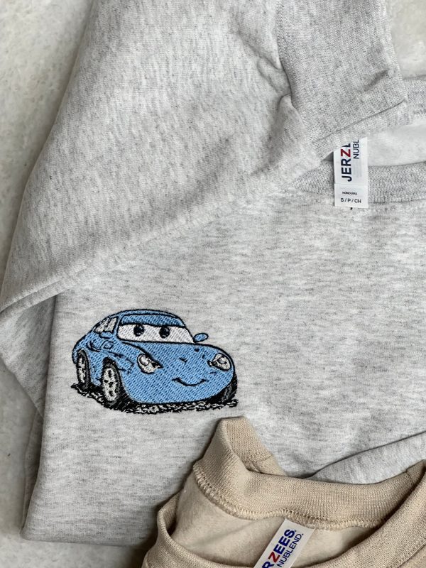 Embroidered Cars Movie Characters Sweatshirt