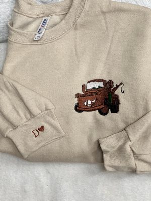 Embroidered Cars Movie Characters Sweatshirt