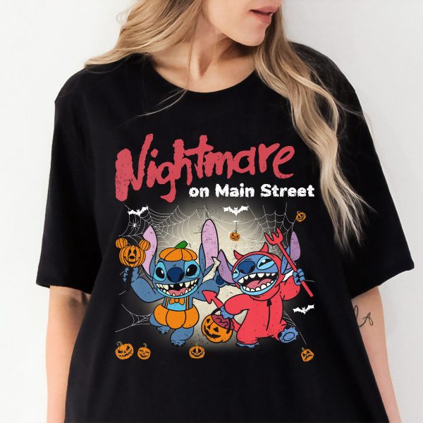 Stitch Nightmare On Main Street Halloween Shirt