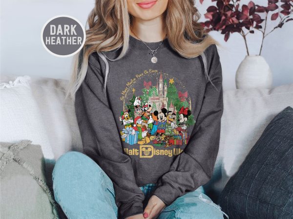 Retro Disney Merry Christmas Sweatshirt