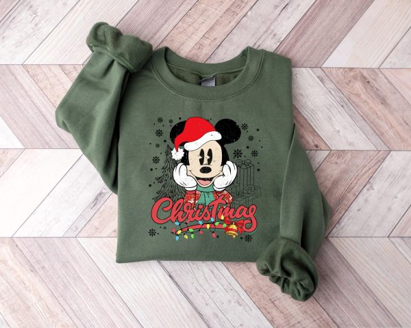 Mickey And Minnie Mouse Christmas Lights T-Shirt