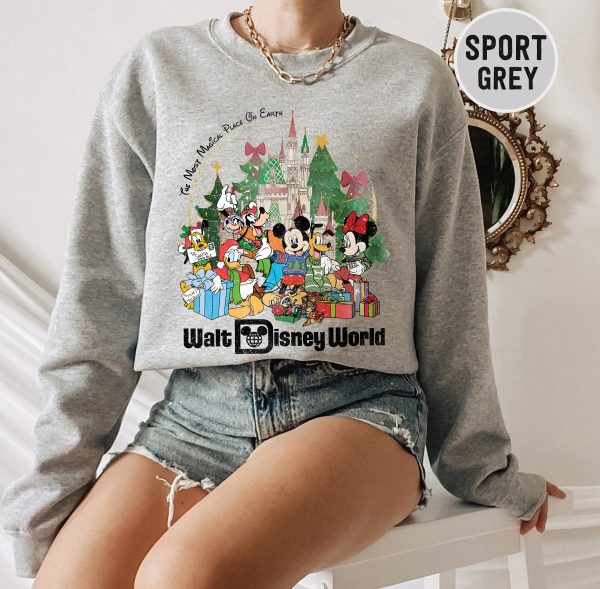 Retro Disney Merry Christmas Sweatshirt