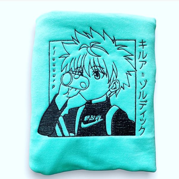 Killua Hunter X Nike Embroidered Sweatshirt