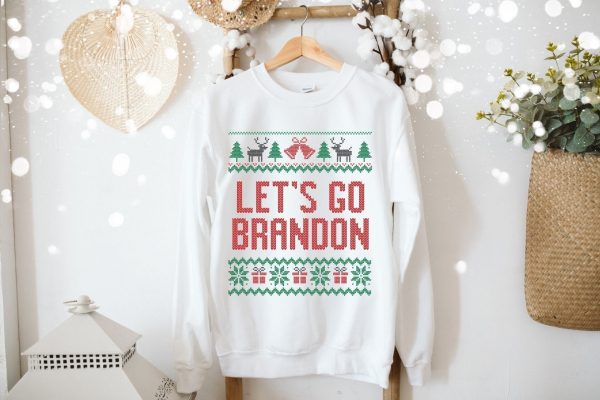 Lets Go BRANDON Funny FJB 2021 Ugly Christmas Sweater