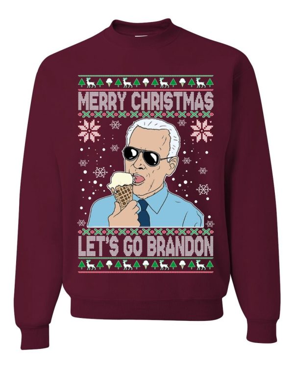 Merry Christmas Let’s Go Brandon Ugly Sweater Unisex