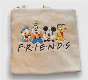 Mickey and Friends Disney Embroidered Sweatshirt