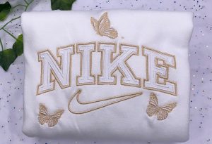 Nike butterfly embroidered hoodie sale