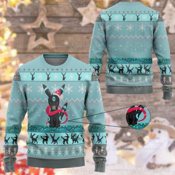 Pokemon Umbreon Ugly Christmas Sweater Gift For Fans