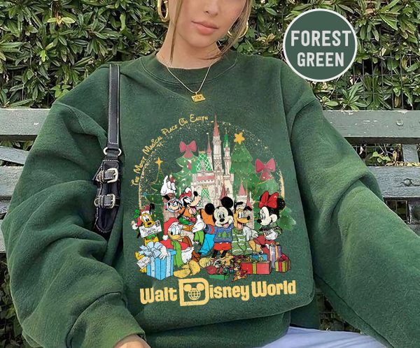 Retro Disney Merry Christmas Sweatshirt