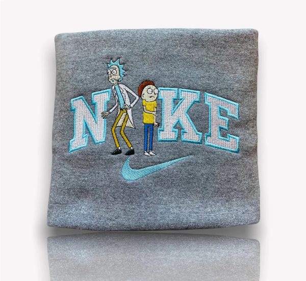 Rick And Morty Nike Embroidered Sweatshirt