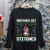 Snitches Get Stitches Elf Ugly Christmas Sweater