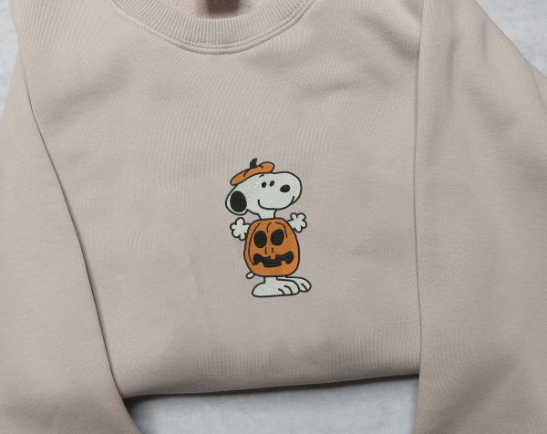 Snoopy Halloween Embroidered Sweatshirt