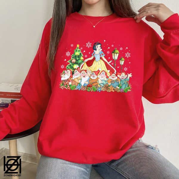 Snow White And Seven Dwarfs Christmas Sweatshirt