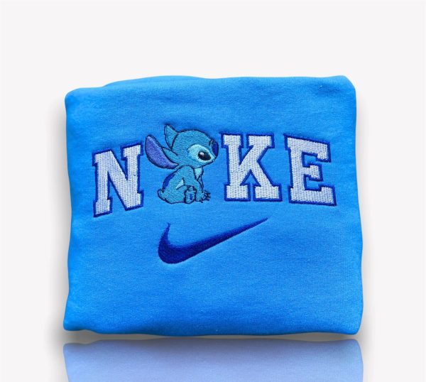 Stitch Disney Nike Embroidered Sweatshirt