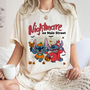 Stitch Nightmare On Main Street Halloween Shirt