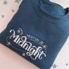 Midnights Taylor Inspired Embroidered Sweatshirt