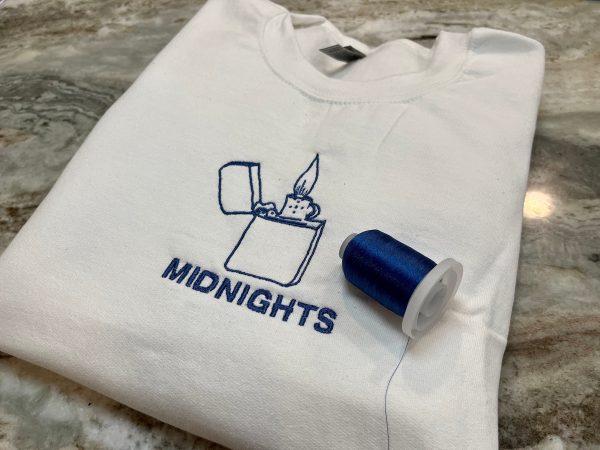 Taylor Midnghts Lighter Embroidered Sweatshirt