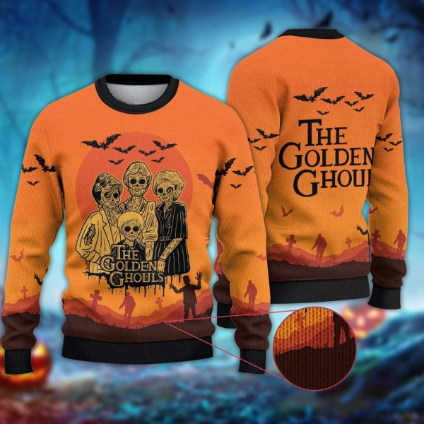 The Golden Ghouls Girls Christmas Ugly Sweater