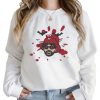 No You Hang Up Halloween Bebesota Embroidered Sweatshirt