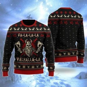 Viking Fa La La CFunny Christmas Style Ugly Sweater for Holidays