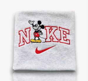 Vintage Mickey Nike Embroidered Sweatshirt