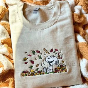 Snoopy Christmas Embroidered Sweatshirt