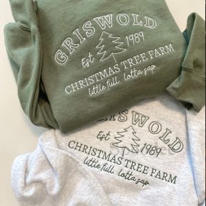 Christmas Tree Embroidered Sweatshirt