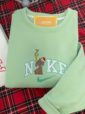 Grinch Max Christmas Embroidered Sweatshirt