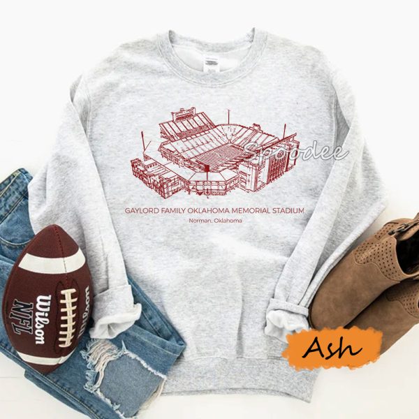 Oklahoma Memorial Stadium Vintage Sweatshirt