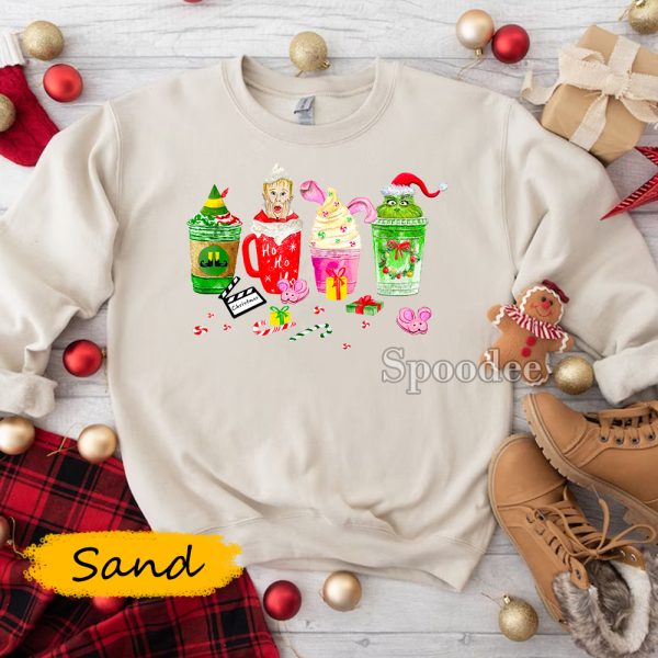 Grinch Home Alone Latte Sweatshirt