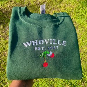 The Grinch Whoville Embroidered Sweatshirt