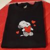 Snoopy Christmas Embroidered Sweatshirt