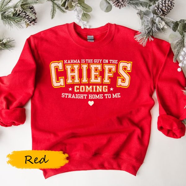 Karma Is The Guy On Chiefs Sweatshirt