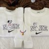 Snoopy And Belle Sister Embroidery Sweatshirt