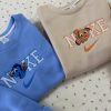 Pongo & Perdita Couple Matching Embroidered Sweatshirt